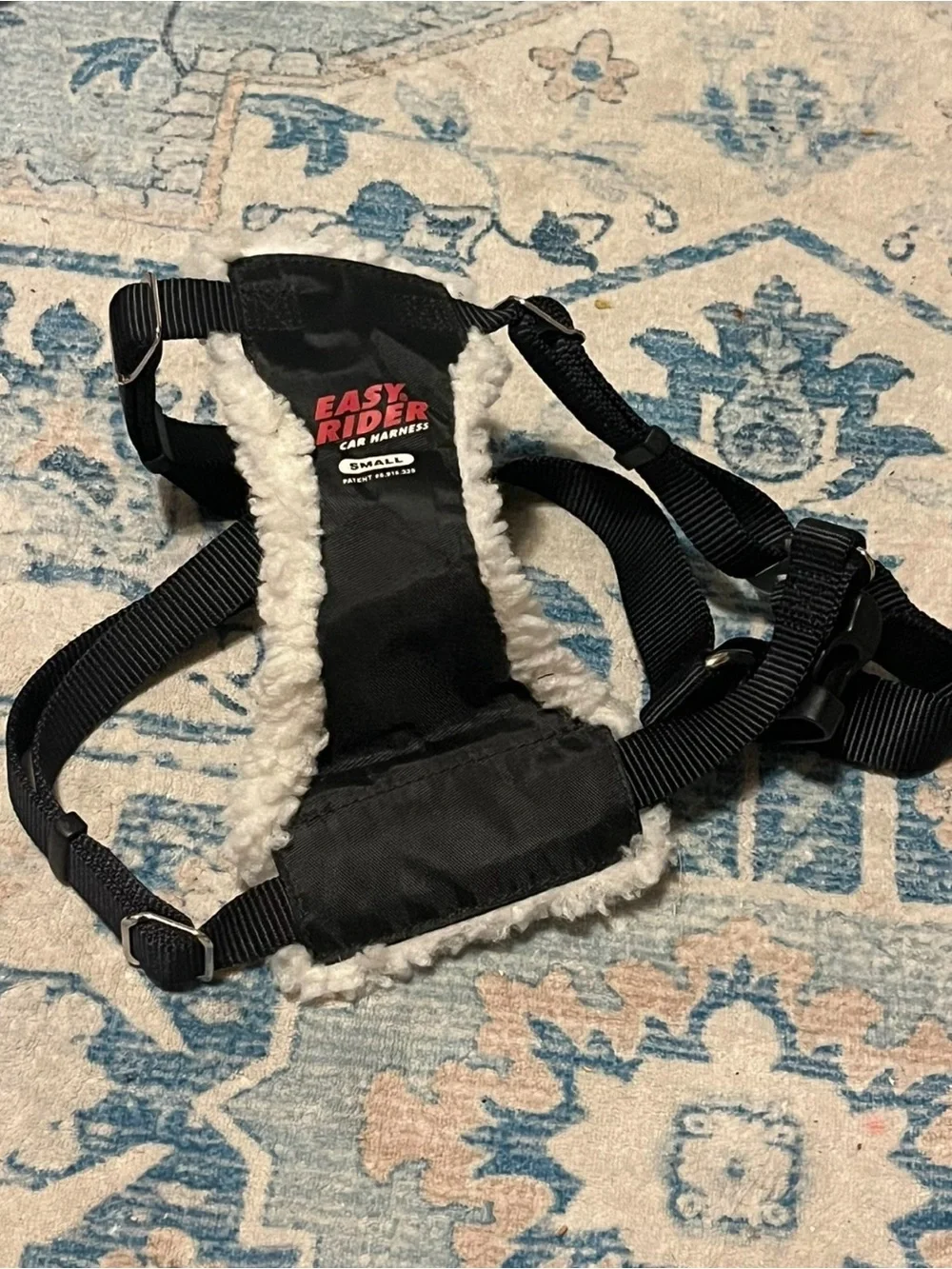 Easy Rider Small Black & White Padded Dog Harness